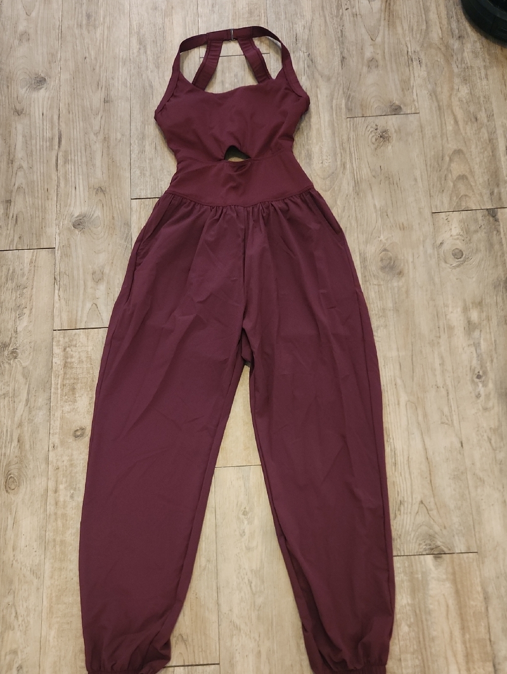 Halara Burgundy Jumpsuit